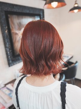 ボアップ(boappu) #レッドカラー#巻き髪#髪質改善トリートメント