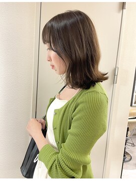 ロンドプロフィール 浦和(Lond profil) オリーブベージュ　結べるミディ