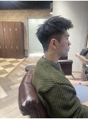 ツーブロックショート