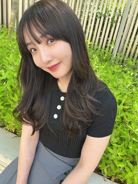 ホール(WHOLE) 【WHOLE】オリーブグレージュ×ロングレイヤー