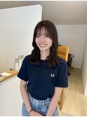 くすみ系ブラウンで透明感を