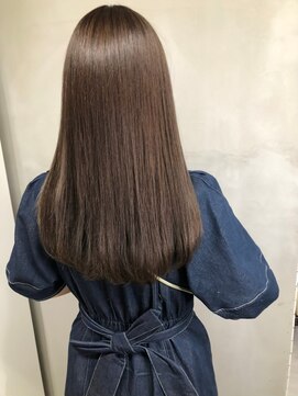 ジーナ 船橋(Zina) 髪質改善＊ロングレイヤーグレーベージュ＊美髪【Zina船橋】