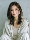 ☆ホワイトグレージュミニウルフデジタルパーマチェリーブラウン