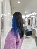 イヤリングカラーブルー