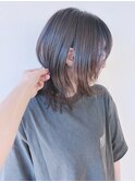 【松戸　テラカド】大人ミディアムレイヤーウルフ黒髪