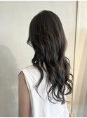 秋色カラーオリーブカラーロングレイヤー
