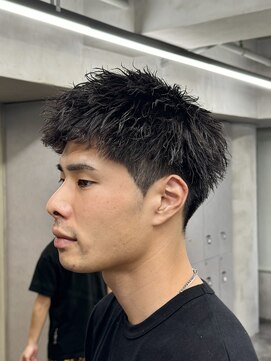 ニコ トウキョウ ロジック(nico TOKYO Logic) 刈り上げアップバングスパイキーショートパーマスパイラルパーマ