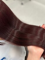 ハピネス 梅田茶屋町店(HAPPINESS) ブリーチなしダブルカラーボルドー