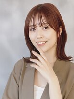 アメリラブ(ameri love)&nbsp;アプリコットブラウン×外ハネ×くびれミディ