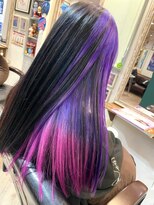 ヘア メイク ココ(hair make coco)&nbsp;黒ときどき紫ときどきピンク