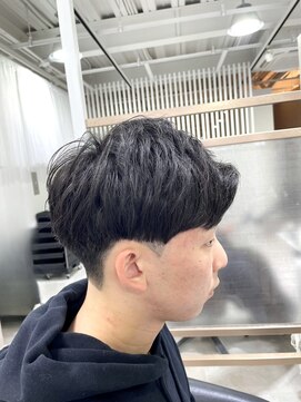 王道ツーブロックマッシュ