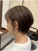 ベージュ/ハイライト/白髪ぼかしハイライト