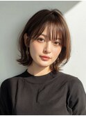 ふわっとくびれ外ハネボブ