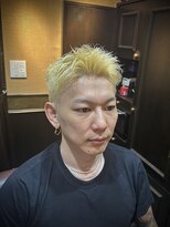 レオヘアワークス(LEO HAIR WORKS) ブリーチ スパイキーショート 新潟市床屋 新潟メンズサロン