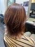 【白髪染め＆カット】＋炭酸スパ＋トリートメント