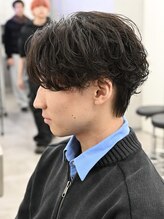 ネクストメンズ 表参道(NEXT men's)&nbsp;シャドウパーマ ニュアンスパーマ センターパート