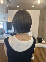 クララジャパン ナベシマ(CLALA JAPAN Nabeshima)&nbsp;ボブ　ミルクティーベージュ　艶髪　髪質改善カラー　ショート