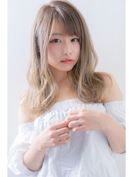 シエル ヘアーデザイン(Ciel Hairdesign) 【Ciel】　フェミニンな外国人風バレイヤージュデザインカラー