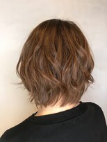 フィゼル 福島店(fizelle) ショートウルフ　伸ばしかけ　原明日香