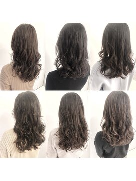 チョビー 銀座(chobii) グレージュ/デジタルパーマ/ゆるふわ/ミックス/コスメ/高柳