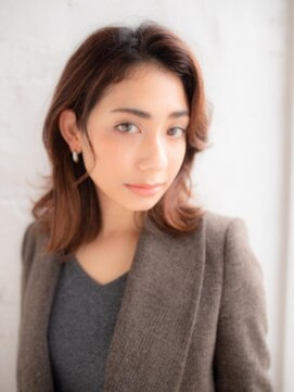 アンシェリ バイ フラミューム 大船店(Ancheri by flammeum) 大人ミディアムボブ