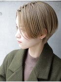 大人可愛い20代30代40代黒髪前下がりショートボブ丸みショート◎
