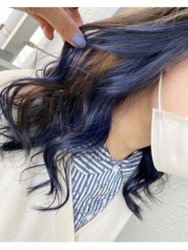 カプア 仙台駅前店(Kapua) インナーカラー/ネイビーカラー/ケアブリーチ２０代３０代