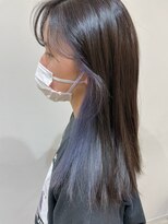 ボネッカ 鶴見(BONECCA)&nbsp;【上岡茉央】インナーカラー×パープルシルバー