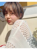 小顔マッシュショート　イルミナカラー