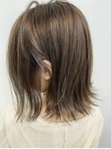 《grow 大井町》ブランジュカラーの外ハネ・耳かけショートボブ