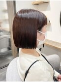 ワンレングスボブ トワイライトカラー