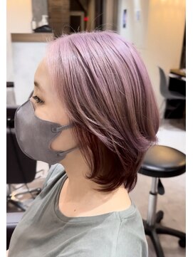 フルールバイリトル 新宿(FLEUR by little) ホワイトピンク×ダークレッド