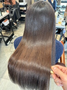 アディクト 東陽町西口(addict) うねりを抑える縮毛矯正_ ダークアッシュ_ロング［東陽町］