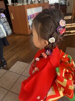 トップヘアー 本店(TOP HAIR)&nbsp;和風ラプンツェル／七五三/子供アレンジ／3歳