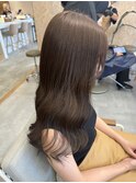 顔まわりカット×シアーベージュ