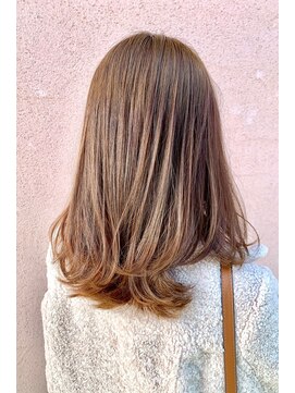 リフトバイマグ 松本駅前店(lift by mag) ブリーチなし!艶感ピンクベージュ小顔ルーズくびれミディ