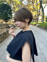 ロンドエニカ 大宮(Lond enika)&nbsp;黒髪ボブルフネビージュ小顔ワンレンスペインカール大宮