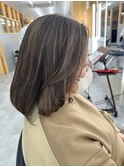 白髪ぼかしハイライトメッシュ白髪染め横浜美容室