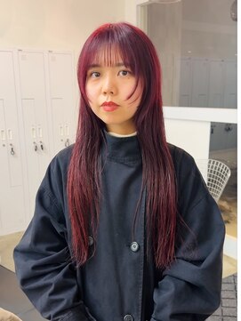 クリアーオブヘアー 池下店(clear OF HAIR) ケアブリーチ×ボルドーレッド