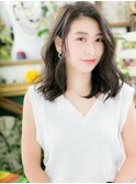 アップバング小顔流れるレイヤーくびれヘアc6川口20代30代40代