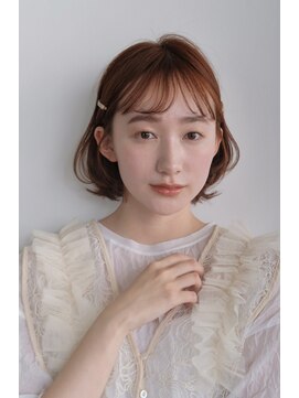 シア 表参道(SHEA.) ニュアンスパーマのボブ○。暖色カラー/前髪パーマ