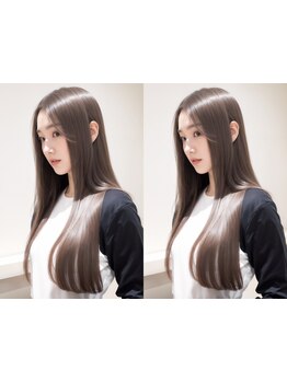 ◆茨木【カット+縮毛矯正+Tr￥10400】最上級TOKIOdeSINKAも♪髪に優しく自然なストレートヘアに◎