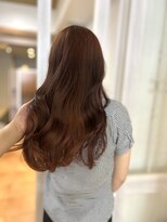 シエル 難波店(CIEL)&nbsp;【オレンジブラウン】#Kotona#ブリーチなしダブルカラー