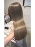 カット+ケアブリーチを使ったWカラー+3STEPトリートメント　