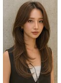 【LE】美髪レイヤー/顔まわりレイヤー/くびれミディアムレイヤー