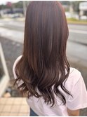 マロンベージュ　秋カラー　ラテカラー　髪質改善　ヘアケア