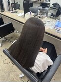 ケアカラーワンカラーロングヘアツヤ感