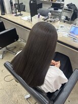 アジールヘア 赤羽駅南口店(agir hair)&nbsp;ケアカラーワンカラーロングヘアツヤ感(赤羽/赤羽駅/赤羽南口)