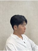 センターパート/ダウンパーマ/韓国メンズヘア