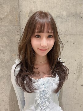 ロンドルピナス 小倉(Lond Lupinus) 黒髪カタログ/オリーブグレー/ココアベージュ/小顔に見せるヘア